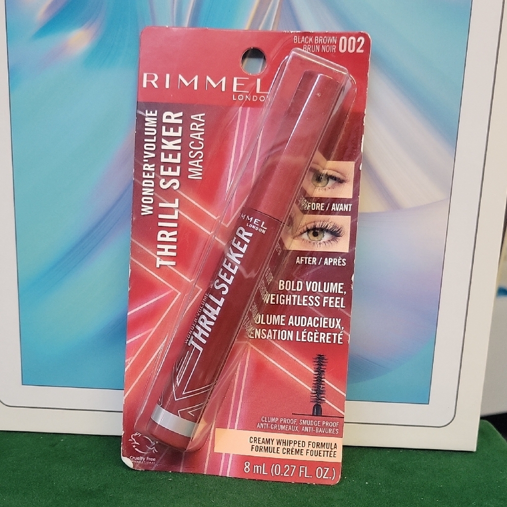 Rimmel Thrill Seeker Mascara in 002 Black Brown New Sealed Package